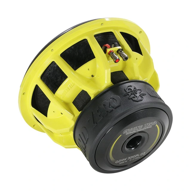 Ground Zero GZHW 30XSPL-D2 12" subwoofer 3000W SPL, 2x2 Ohm, KLIPPEL 