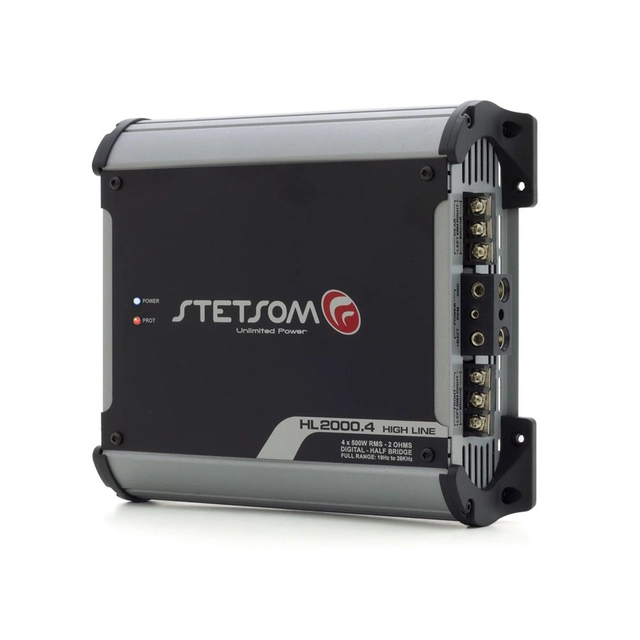 Stetsom HL2000.4-2 4-kanals forsterker 4x500W RMS, 2 Ohm, SPL 