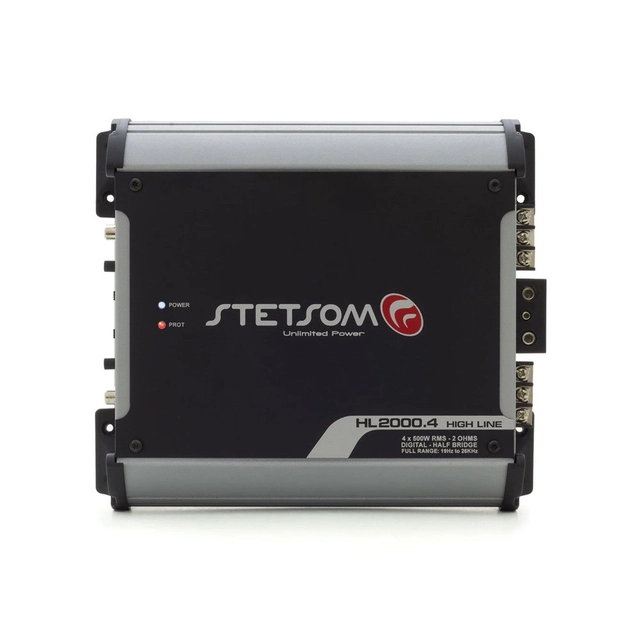 Stetsom HL2000.4-2 4-kanals forsterker 4x500W RMS, 2 Ohm, SPL 