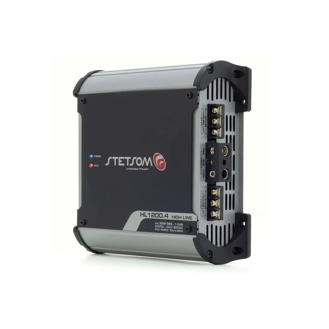 Stetsom HL1200.4-1 4-kanals forsterker 4x350W RMS, 1 Ohm, SPL 