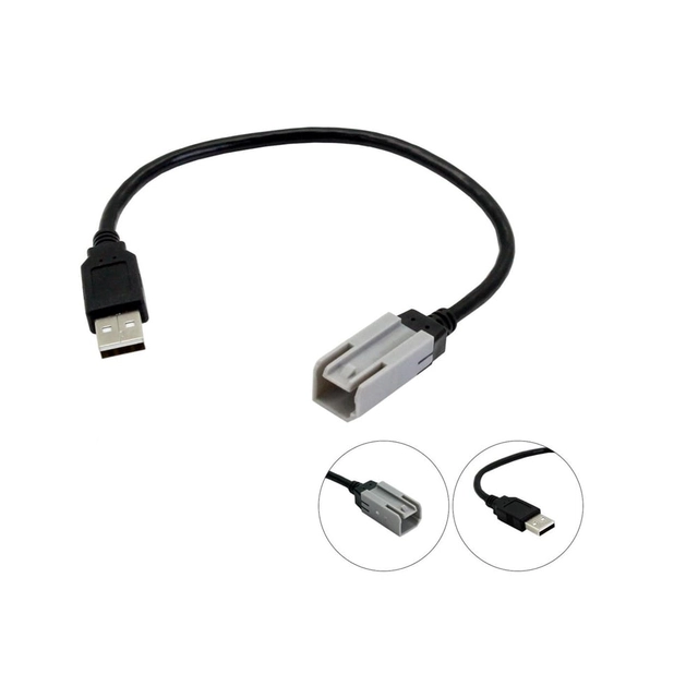 Connects2 Adapter for å beholde USB (Grå Med grå Autolink plugg 