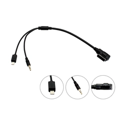 Connects2 AMI/MDI adapter Lightning/aux Audi m/AMI og VW m/MDI