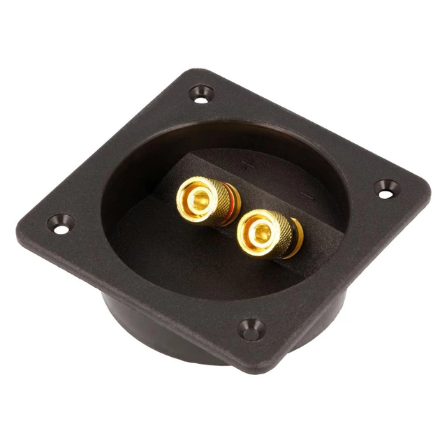 Høyttalerterminal - enkel Enkel rund 