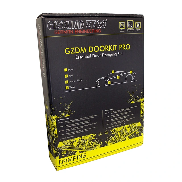 Ground Zero GZDM DOORKIT PRO Komplett sett for to dører 