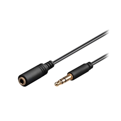 3,5mm jack skjøtekabel Han -> Hun. Velg lengde