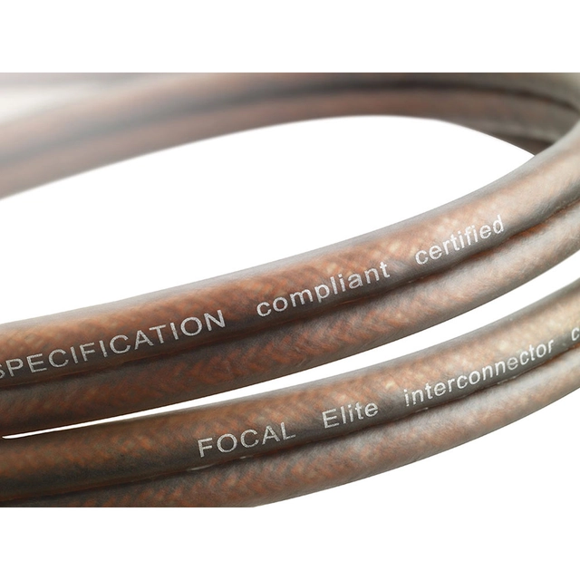 Focal Elite RCA signalkabel, 1 meter 1 Meter, Trippelskjermet, OFC 