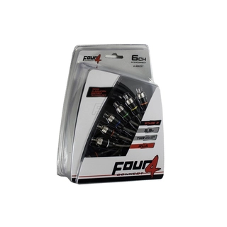 6-kanals RCA signalkabel, 5.5m 5,5 Meter, Trippelskjermet, OFC