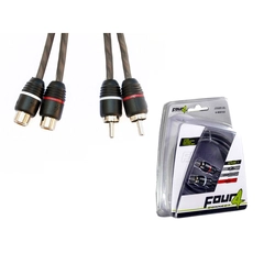 4Connect RCA skjøtekabel 2 meter 2 Meter, Twisted, OFC