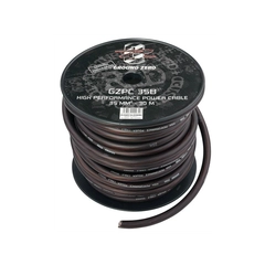 Ground Zero strømkabel CCA 35mm2 Sort 35mm², Sort, Pris per meter