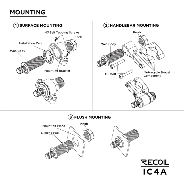 Recoil IC4A Bluetoothforsterker 4x65W RMS i 2 Ohm, Bluetooth 5.0 