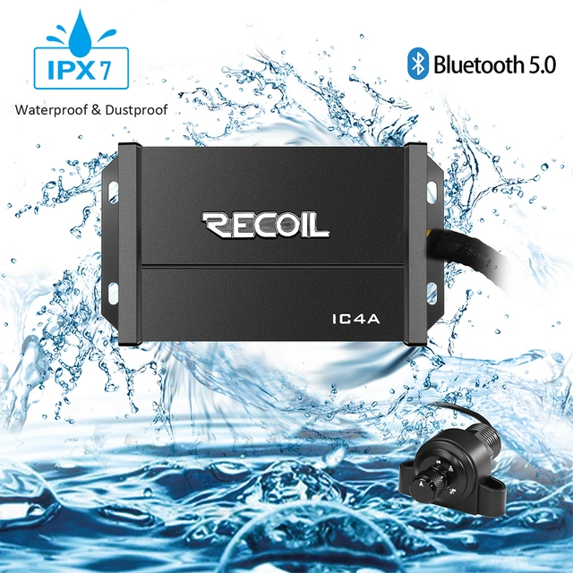 Recoil IC4A Bluetoothforsterker 4x65W RMS i 2 Ohm, Bluetooth 5.0 
