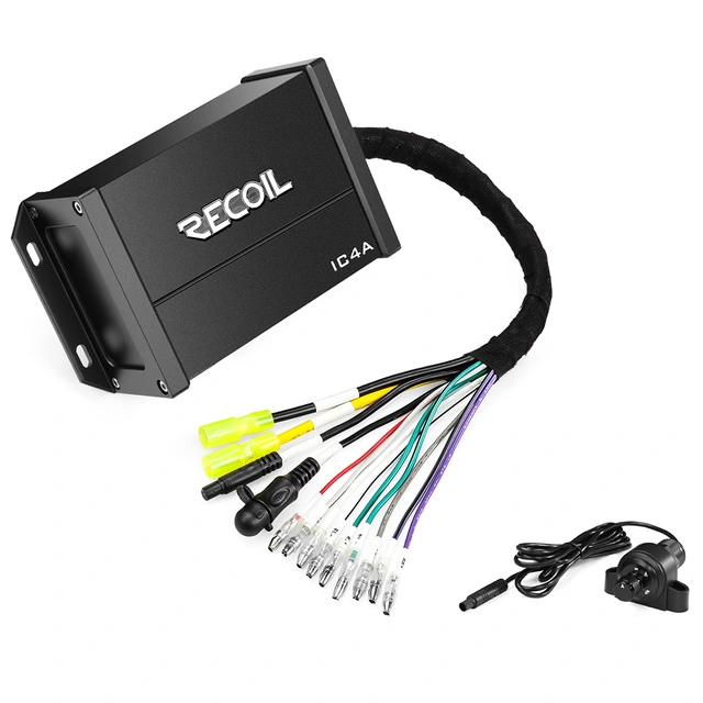 Recoil IC4A Bluetoothforsterker 4x65W RMS i 2 Ohm, Bluetooth 5.0 