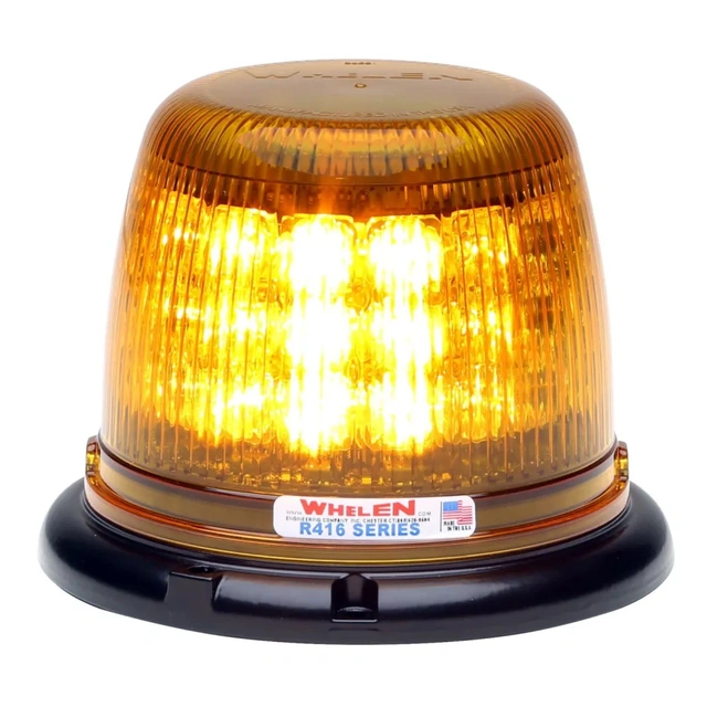Whelen® Rota-Beam R-Series beacon Gul, R65, R10, 12-24V 