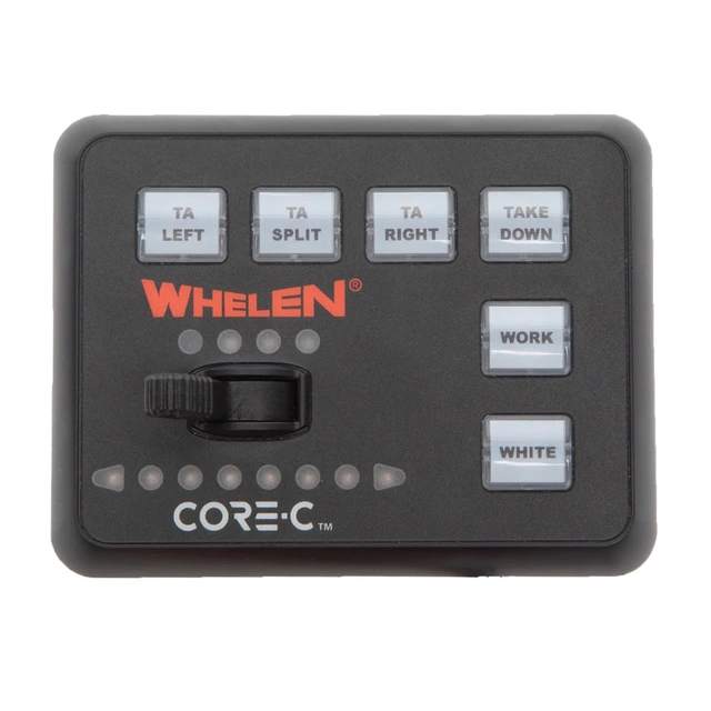 Whelen® Core-C kontrollpanel 10-30V, WeCanX® Styringsboks og Panel 