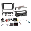 9" monteringssett - komplett - Sort BMW 3-serie (2005-2011) u/navi m/askebeg